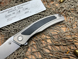 Shirogorov Quantum Ursus NL Flipper Knife 3.8" Cromax PM Drop Point Blade