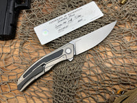 Shirogorov Quantum Ursus NL Flipper Knife 3.8" Cromax PM Drop Point Blade