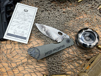Blackside Customs/Strider Knives Collab SMF & Yo-Yo, Graffiti, morse code Let Them Hate, As Long As They Fear