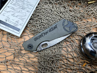 Blackside Customs/Strider Knives Collab SMF & Yo-Yo, Graffiti, morse code Let Them Hate, As Long As They Fear