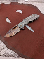Strider Damascus MK1 Ti Treadplate