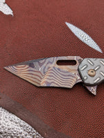 Strider Damascus MK1 Ti Treadplate