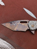 Strider Damascus MK1 Ti Treadplate