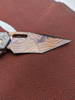 Strider Damascus MK1 Ti Treadplate