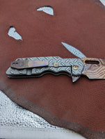 Strider Damascus MK1 Ti Treadplate