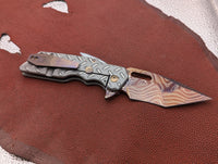 Strider Damascus MK1 Ti Treadplate