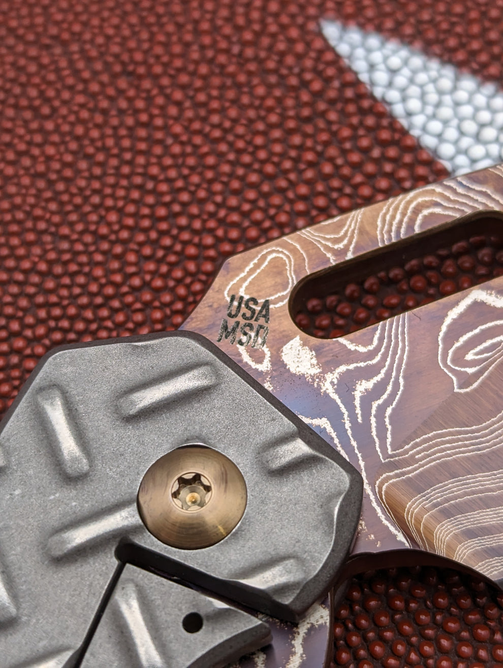 Strider Damascus MK1 Ti Treadplate – UnlimitedBladeworkz