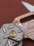 Strider Damascus MK1 Ti Treadplate