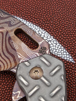 Strider Damascus MK1 Ti Treadplate
