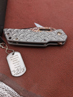 Strider Damascus MK1 Ti Treadplate