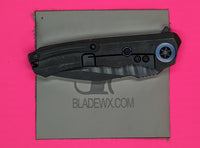 HERETIC KNIVES WRAITH FLIPPER DISTRESSED DLC Ti/ CARBON FIBER