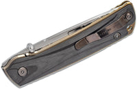 Rockstead HIGO II X-CF-ZDP (SG) Japanese Folding Knife 3.5" ZDP-189 Mirror Finish Blade, Carbon Fiber Handles with Silver Gold Titanium Liners missing box and paperwork
