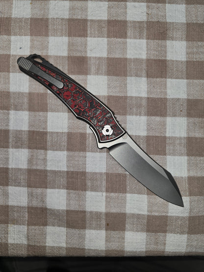 G&G Hawk TALON AUTO / TUMBLED HANDLE / TUMBLED BLADE / FC-HONEYCOMB SNOWFIRE