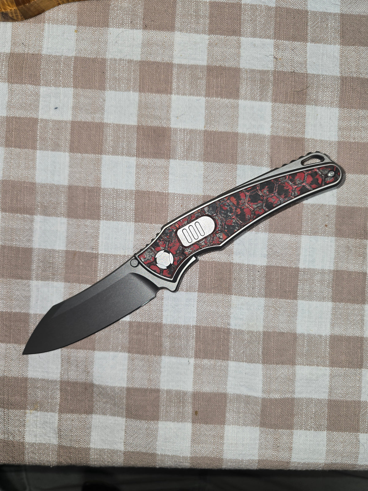 G&G Hawk TALON AUTO / TUMBLED HANDLE / TUMBLED BLADE / FC-HONEYCOMB SNOWFIRE