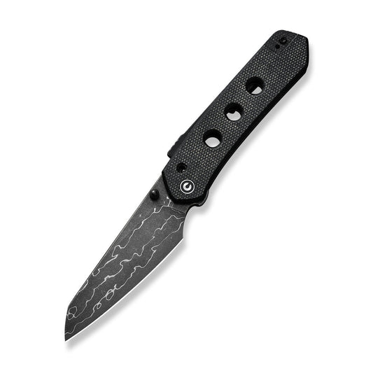 CIVIVI Vision FG Thumb Stud & Superlock Knife Micarta Handle (3.54" Damascus Blade) C22036-DS2
