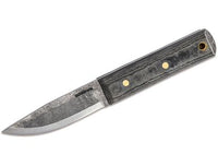 Condor Tool & Knife CTK248-4HC Woodlaw Survival Knife 4" Carbon Steel Blade, Micarta Handle, Leather Sheath