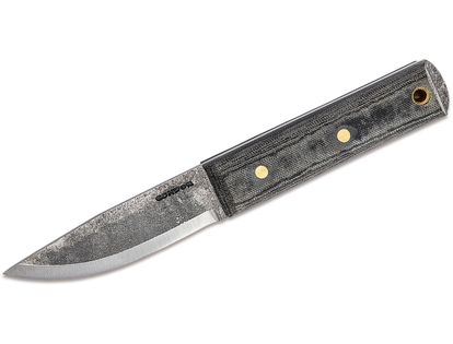 Condor Tool & Knife CTK248-4HC Woodlaw Survival Knife 4" Carbon Steel Blade, Micarta Handle, Leather Sheath