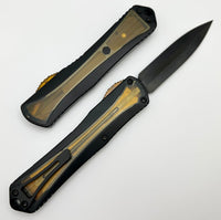 Heretic Manticore-X Ultem Inlay Handle with Two-Tone Black MagnaCut Dagger OTF Auto H033-10A-GRAY
