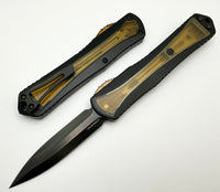 Heretic Manticore-X Ultem Inlay Handle with Two-Tone Black MagnaCut Dagger OTF Auto H033-10A-GRAY