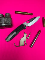Medford Infraction Frame Lock Black Ti Handle with Ti backspacer