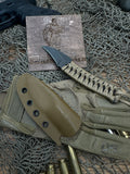 Field Initiative Rooster HT Wrapped Handle, Coated Black Blade