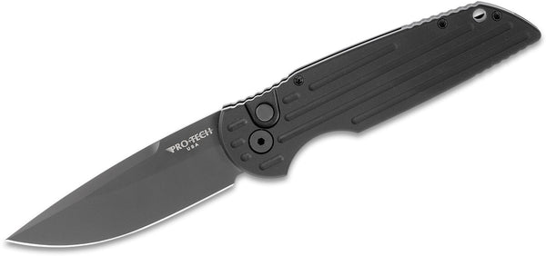 Pro-Tech TR-3 SWAT Tactical Response Automatic Knife w/Grooves (3.5" Black)