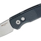 Pro-Tech R5405 Runt 5 AUTO Folding Knife 1.94" CPM-MagnaCut Stonewashed Reverse Tanto Blade, Textured Black Aluminum Handles