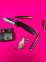 Medford Infraction Frame Lock Black Ti Handle with Ti backspacer