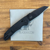 Deka Manual Folder: 3.25" Wharncliffe Blade - Black coated finish, Black Polymer Frame
