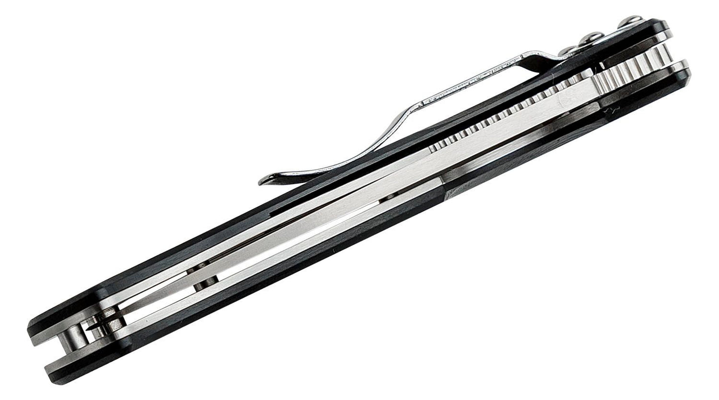 Spyderco Tenacious Folding Knife 3-3/8" Satin Plain Blade, Black G10 Handles, Liner Lock - C122GP
