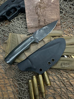Field Initiative Propaganda Black Micarta Handle, Black Coated Blade