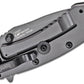 Kershaw 1555Ti Cryo Assisted Flipper Knife 2.75" Gray Plain Blade and Stainless Steel Handles, Frame Lock