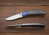 M. Fong Folder Timascus, CF, Drop Point