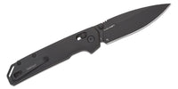 Kershaw 2038BLK Iridium DuraLock KVT Folding Knife 3.4" D2 Black PVD Spear Point Blade, Black Aluminum Handles, Reversible Clip, AXIS/Crossbar Lock