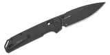 Kershaw 2038BLK Iridium DuraLock KVT Folding Knife 3.4" D2 Black PVD Spear Point Blade, Black Aluminum Handles, Reversible Clip, AXIS/Crossbar Lock