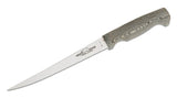 White River Knives Fillet Knife 8.5" 440C Flexible Blade, Black Micarta Handle, Kydex Sheath - WRF8-MBL
