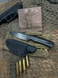 Field Initiative Propaganda Black Micarta Handle, Black Coated Blade