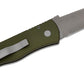Pro-Tech SHOT Show 2024 Special Emerson CQC7 AUTO Folding Knife 3.25" 154CM Smoky Gray DLC Tanto Blade, Dark Green Aluminum Handles - CQC7 - SHOT Show