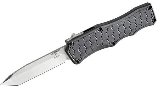 Hogue Knives Exploit OTF Automatic Knife Tanto Black (3.5" Stonewash) 34040