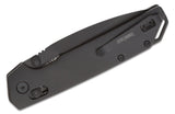 Kershaw 2038BLK Iridium DuraLock KVT Folding Knife 3.4" D2 Black PVD Spear Point Blade, Black Aluminum Handles, Reversible Clip, AXIS/Crossbar Lock