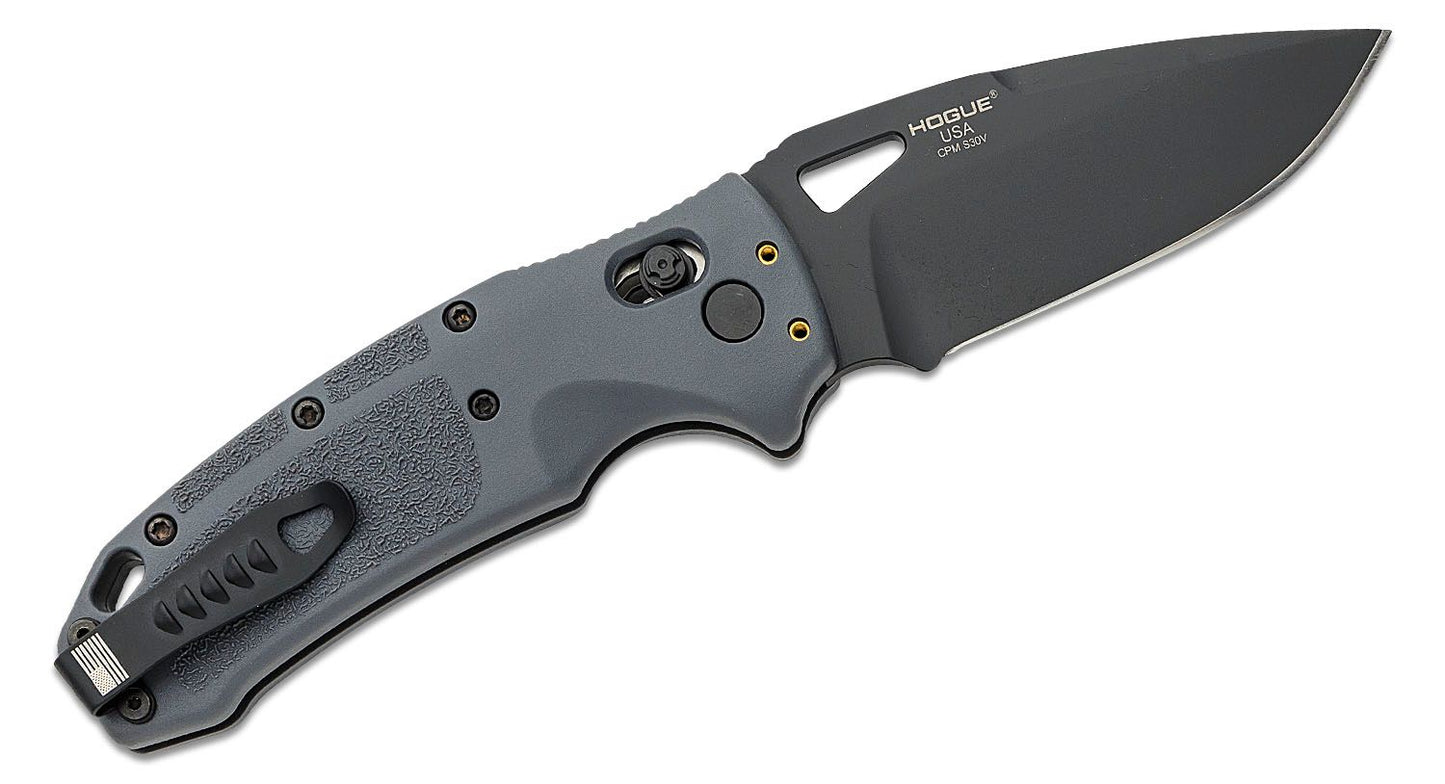SIG K320  Drop Point Blade - Black Cerakote Finish grey handles