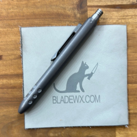 Blackside Customs Click Pen Titanium Stonewash Finish