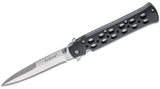 Cold Steel 26SP Ti-Lite Folding Knife 4" Satin Plain Blade, Zy-Ex Handles, Liner Lock