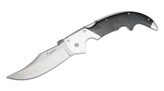 Cold Steel 62MB Large Espada Folding Knife 5.5" S35VN Satin Blade, Polished G10 Handles with Aluminum Bolsters, Lockback