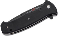 Al Mar SERE 2020 Night G Assisted Flipper Knife 3.6" D2 Black Talon Drop Point, Black G10 Handles, Liner Lock - AMK2206
