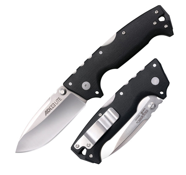 Cold Steel AD-10 Lite Drop Point Tri-Ad Lock Knife Black GFN (3.5" Satin)
