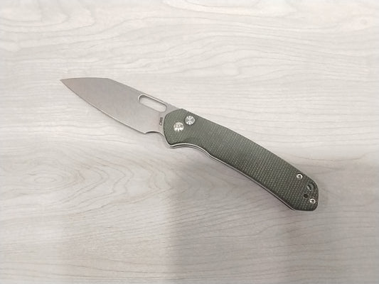 CJRB Pyrite Wharncliffe J1925A AR-RPM9 Steel Blade Micarta Handle