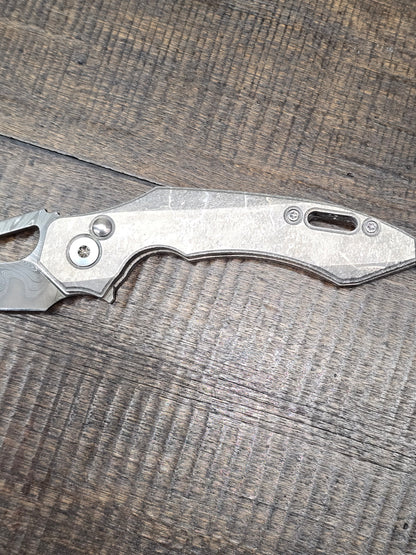 RMOR Knives Squirrel Crystalized Titanium handles