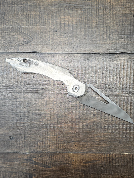 RMOR Knives Squirrel Crystalized Titanium handles