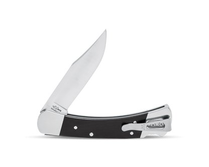 Buck 110 Magnacut Slim Elite Heritage Lockback Knife Ebony/Nickel Silver (3.75" Satin)